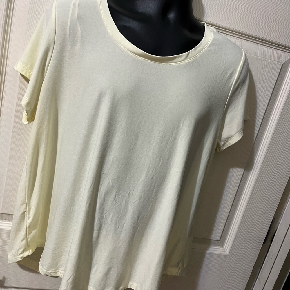 Women's Plus Soft Yellow Top